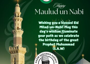 Eid-ul-Mawlid: “I Wish You a Joyous Celebration Filled with Blessings and Peace” – Hon. Kazim Bibire Sends Greetings to Muslims*