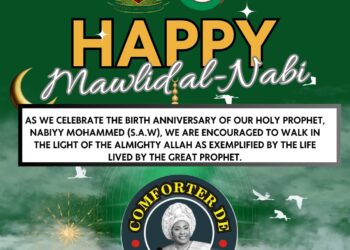 EID-EL-MAULUD: OYO LAWMAKER HON. COMFORTER REJOICES WITH MUSLIM UMMAH ACROSS THE GLOBE.