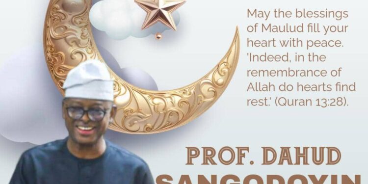 Prof. Sangodoyin Celebrates Maulud with Muslim Faithful, Call for increased prayers