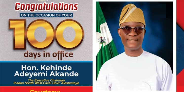 100 Days In Office: Ibadan South West LG of Councillors Congratulates Hon. Kehinde Akande