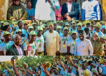 Ibadan North Council Boss, Olufade Receives Oyo State NYSC Batch B Stream 2 Corp Members from Camp