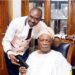 Akande Felicitates with High Chief Rashidi Adewolu Ladoja on His 80th Birthday