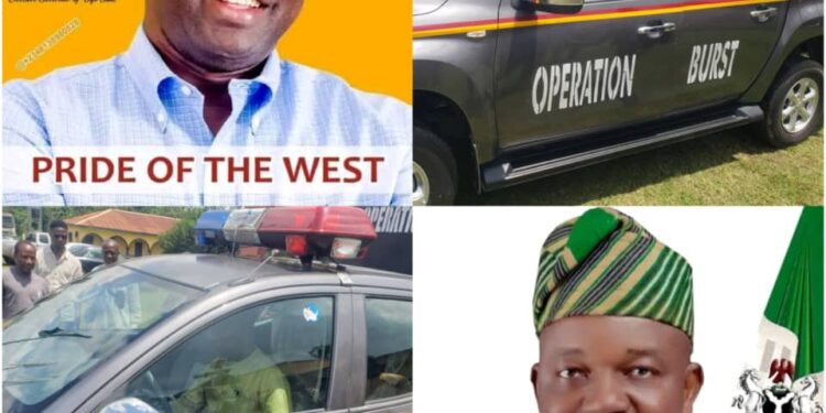 Dr. Temitope GLORIOUS Commends Governor Seyi Makinde’s Efforts in Security as He Hands Over Patrol Van to Operation Burst