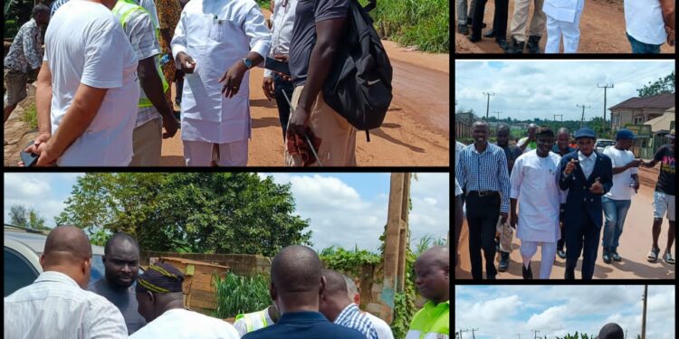 Lagelu Chairman, Hon. Kamorudeen Conducts Second On-Site Inspection of the 1.34 km Ongoing Road Project in Wofun