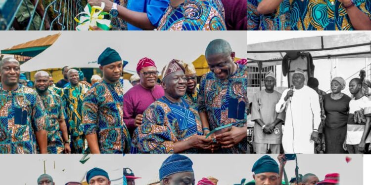 Hon. Olufade Hosts Otunba Seye Famojuro, Double T at Bodija Market’s Ultramodern Facility Commissioning    ..As Ibadan Foodstuff Sellers Association, Bodija Market, Inaugurates New Executives*