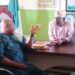 Commendations Pour As Oluyole LG Chairman, Akeem Olatunji Receives Opposition Leader, Abass Aleshinloye In His Office