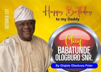 Celebrating the leader of inestimable value and a great philanthropist, Olajide Olaoluwa Peter Fetes Chief Babatunde Ologburo on his Birthday