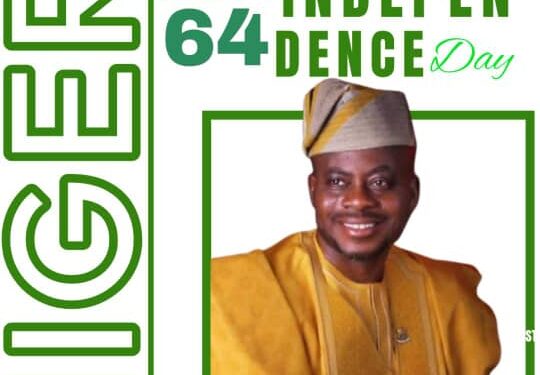 NIGERIA @ 64: EGBEDA COUNCIL BOSS ADMONISHES RESIDENTS TO HAVE FAITH IN BETTER TOMORROW.