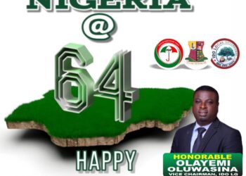 Omi-Apata LCDA Boss, Hon. Barr. Olayemi Oluwasina, Offers Prayers for Nigeria on Independence Day