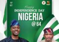 Hon. Folajimi Oyekunle Felicitates with Nigerians on 64th Independence Anniversary, Lauds Governor Seyi Makinde’s Economic Recovery Efforts