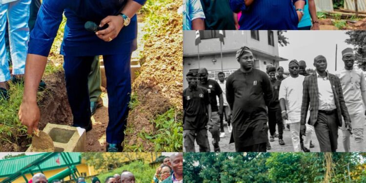 Ibadan North Council Chairman, Olufade Fulfills Promise, Lays Foundation for NULGE Building*