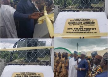Ona Ara LG Chair, Dr. Temitope GLORIOUS Commissions Transformer in Jagun Elesin Community