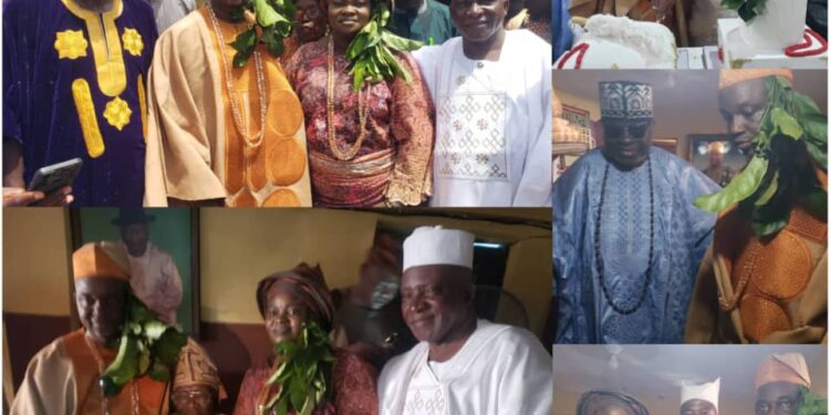 Excitement as Ona Ara LG Chair, Dr. Temitope GLORIOUS, Wife Installed as Agbaakin and Yeye Agbaakin of Araromi Aperin