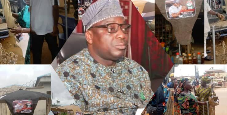 PHOTOS: Oyo Lawmaker Mabaje Provides Shade for Ido Market Traders