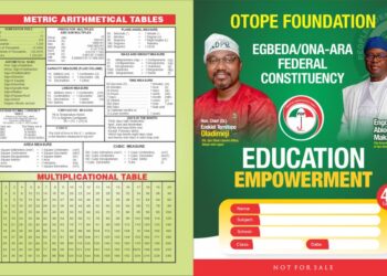 Gov. Makinde’s Education Agenda Gets Boost as Dr. OTOPE Sets to Distribute 30,000 Exercise Books*  …..across 30 Schools in Egbeda/Ona-Ara Fed. Constituency
