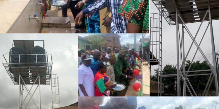 PHOTOS: Residents Hail Agboworin As Lawmaker Commissions Four Solar-Powered Boreholes In Ibadan*