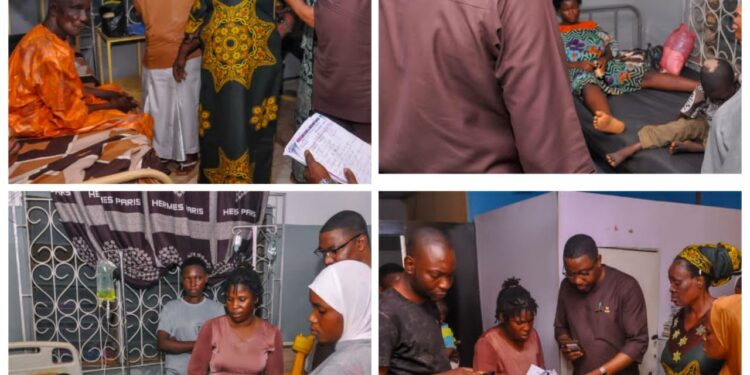 Ibadan Building Collapse: OTOPE Visits Site, Offers Condolences, Applauds Chairman Dr. GLORIOUS’s Quick Action