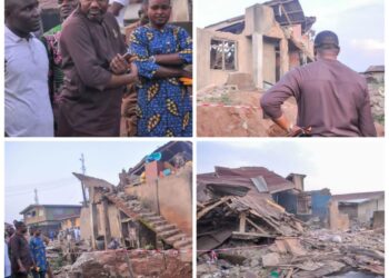 Ibadan Building Collapse: OTOPE Visits Site, Offers Condolences, Applauds Chairman Dr. GLORIOUS’s Quick Action