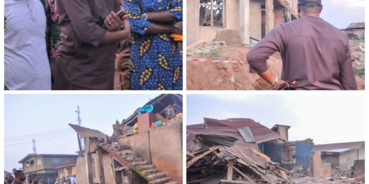 Ibadan Building Collapse: OTOPE Visits Site, Offers Condolences, Applauds Chairman Dr. GLORIOUS’s Quick Action