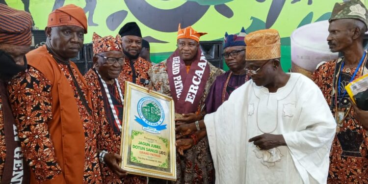 ERCAAN Inaugurates Jagunmolu Olubadan of Ibadanland, Chief Jubril Dotun Sanusi, as National Grand Patron