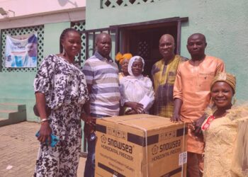 Oyo PDP Scribe Adeleke, Gives Out Cash, Freezer to Party Member