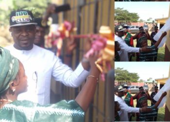 Photos News: Ido council boss inaugurates Miss Amusan Elizabeth as a day chairperson