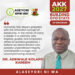 The Place of Moral in Politics ~ Dr. Adewale Kolapo Kareem -AKK 2027