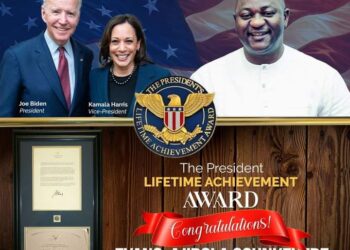 Lifetime Achievement Award: Ufitfly CEO Honored by President Joe Biden and vice president Kamala Harris, for his outstanding commitment, consistency, and impact.