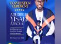 Convocation: Aderibigbe Yisahu Busari Expresses Heartfelt Gratitude To Well-Wishers