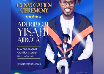 Convocation: Aderibigbe Yisahu Busari Expresses Heartfelt Gratitude To Well-Wishers