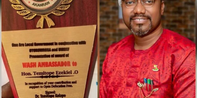 WORLD TOILET DAY: Dr. OTOPE Honored as WASH Ambassador; Donates Generously