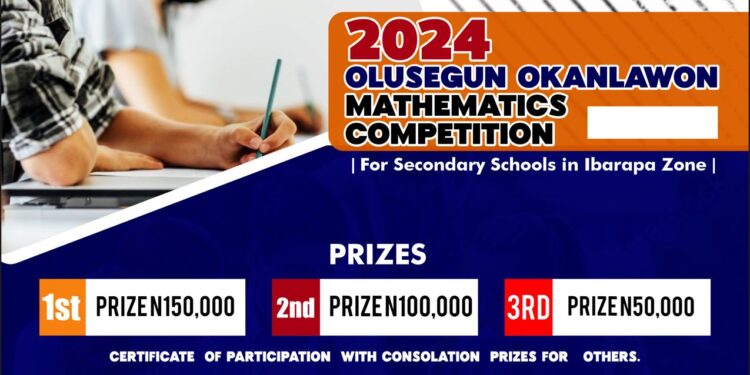 Engr. David Olusegun Okanlawon To Start Annual Mathematics Competition For Secondary Schools