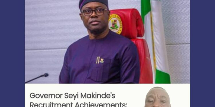 Governor Seyi Makinde’s Recruitment Achievements: Otunba Opatoki Lauds GSM’s Visionary Leadership