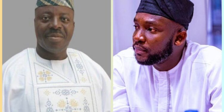 Akinyele Council Boss, Hon Akinwole Akinleye visits Oja Agbe market inferno scene, sympathizes with victims.