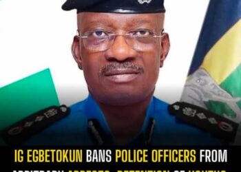 IG Egbetokun bans police officers from arbitrary arrests, detention of youths, collection and phone searches.