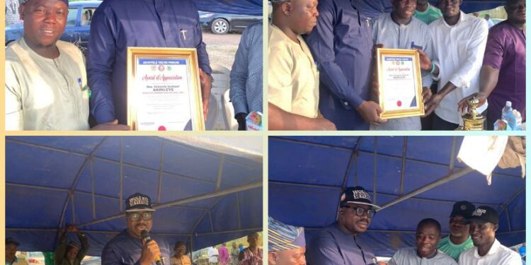 Sports: Akinyele Council Boss sponsor AYF Football Final, bags Special Award.*