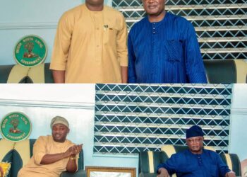 Ibadan North Council Boss, Olufade, Receives OYMASED Director General, Dr. Morohunkola Thomas, On A Courtesy Visit