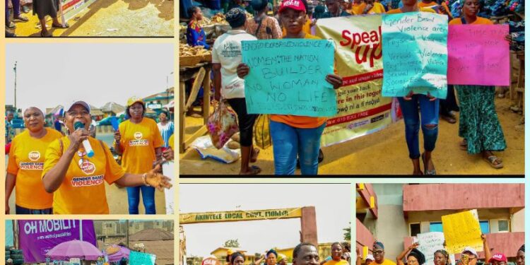 Akinyele Council Chairperson, Mrs Funmilola Akinleye Leads Campaign Against Gender Based Violence