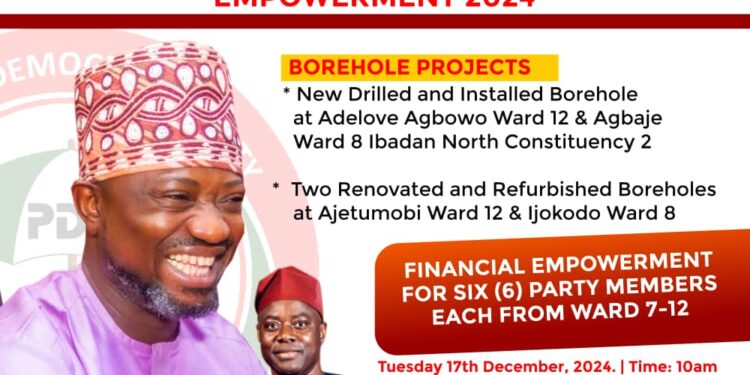 Oyo Lawmaker Hon. Adebayo Babajide Gabriel Delivers End-of-Year Projects and Financial Empowerment to Constituents