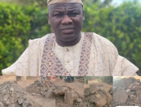 Dr. Adewale Kolapo Kareem Supports Egbeda Community with Road Infrastructure