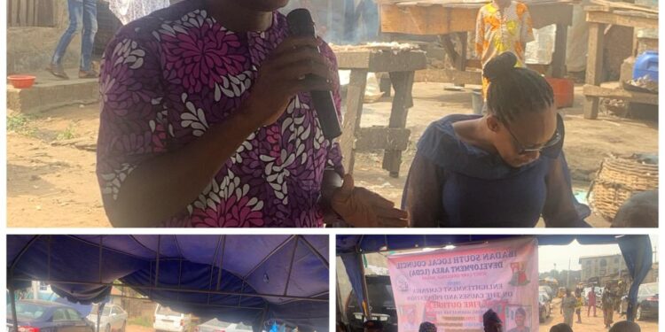 Ogundeji lectured  market Women on fire outbreak , Prioritize your safety during this harmatan Period, Lcda council boss urges marketers