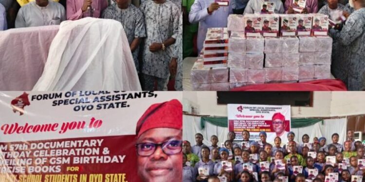 Forum of Local Government Special Assistants Celebrates Makinde’s Birthday, Distributes Free Exercise Books to Secondary School Students