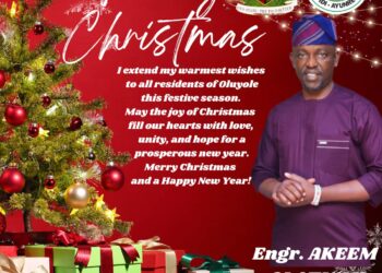 ADEDUNTAN-IBADAN BORN CARDIO VASCULAR SURGEON FELICITATES WITH CHRISTIANS AT YULETIDE