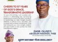 GSM @57: Cheers To Years Of God’s Grace, Transformative Leadership In Oyo State – Agboworin Celebrates Principalp