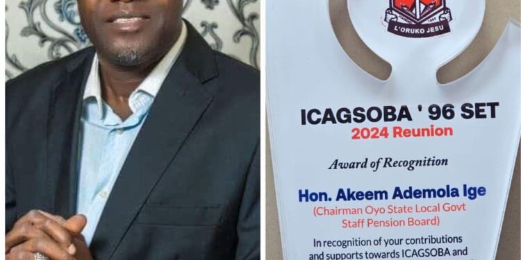 ICAGSOBA ’96 Alumni Honours LGSPB Boss, Ige, Olubadan of Ibadan, Others With Award of Excellence