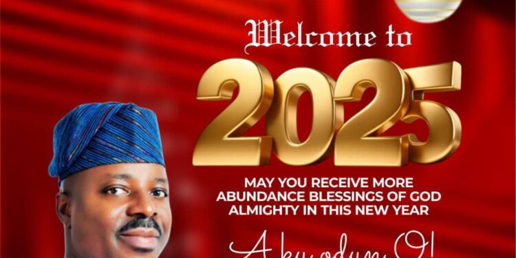 New Year: Akinyele Council Boss sends Heartfelt Wishes to Akinyele Residents, enjoins them to live in Harmony and Unity.