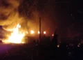 BREAKING: Fire Razes Agodi Gate Spare Parts Market in Ibadan