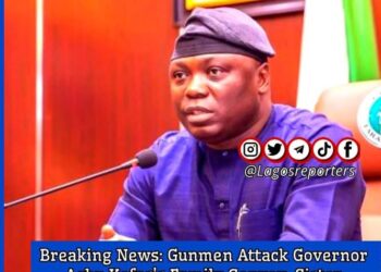 Gunmen Attack Governor Agbu Kefas’s Family Convoy, Sister Shot in Taraba