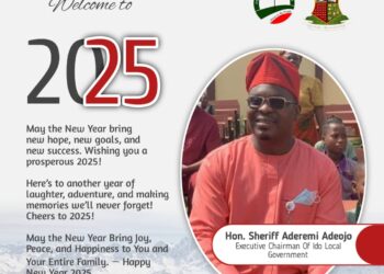 Let’s Reflect On 2024 And Share Hopes For 2025, Adeojo Urges Ido LG, Oyo State’s Residents