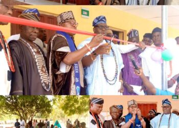 Breaking: Oyo Philanthropist, Oloye Adegoke Donates 6-Classroom Block, Commissioned by Aseyin of Iseyin (Videos/Photos)